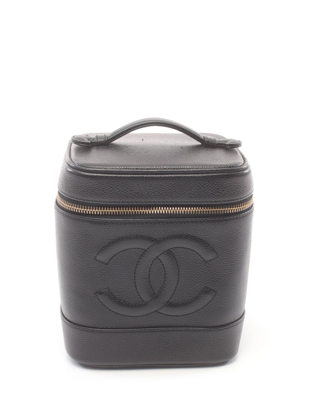 CHANEL Pre-Owned Coco Mark 手提包（2002-2003年典藏款） - 黑色