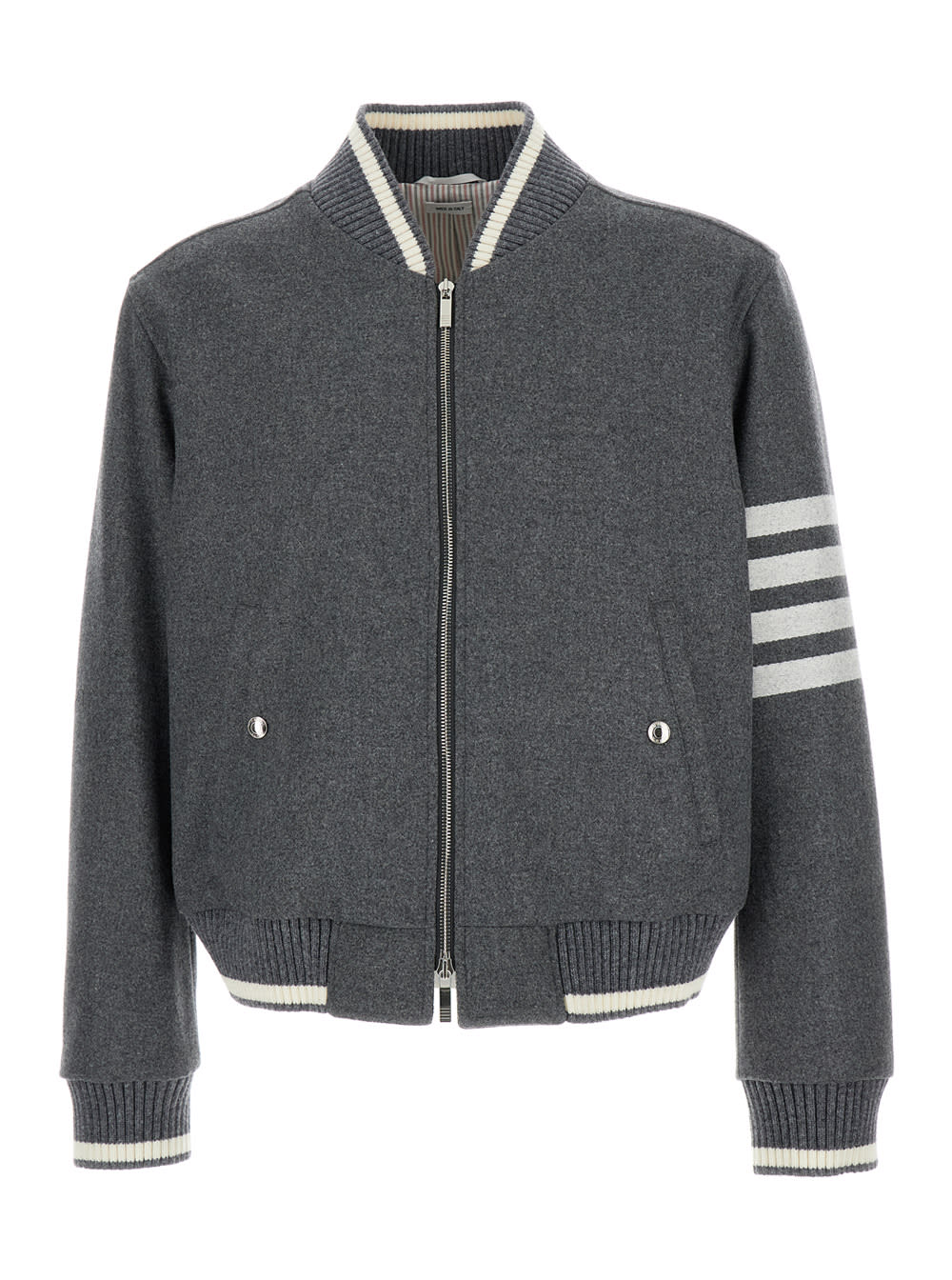 Thom Browne 罗纹针织短款夹克 4 Bar麦尔登呢