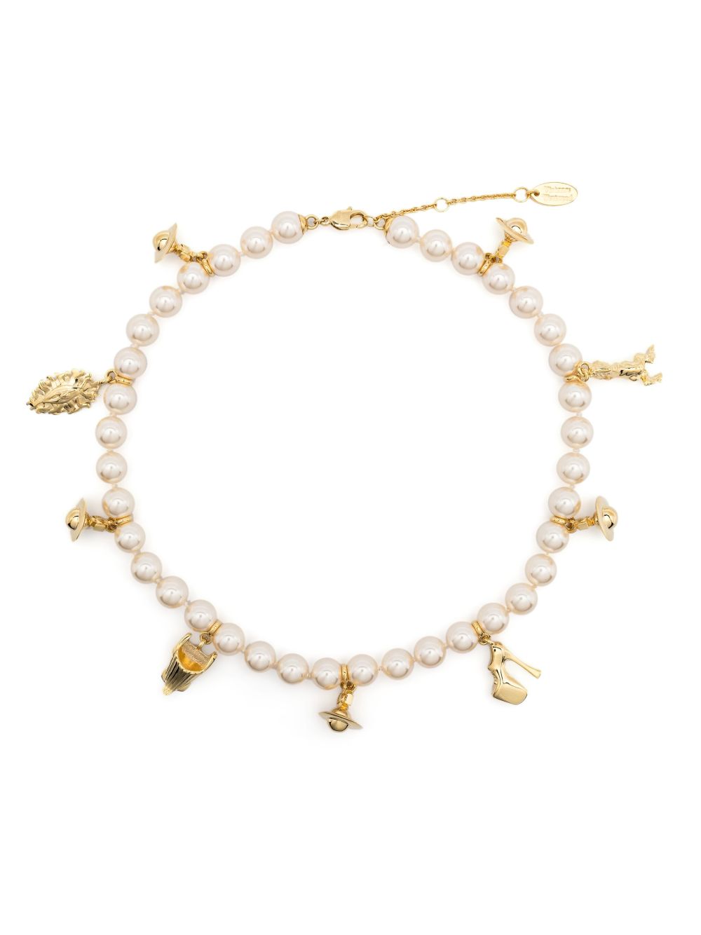 Vivienne Westwood Anglo Pearl 项链 - 金色