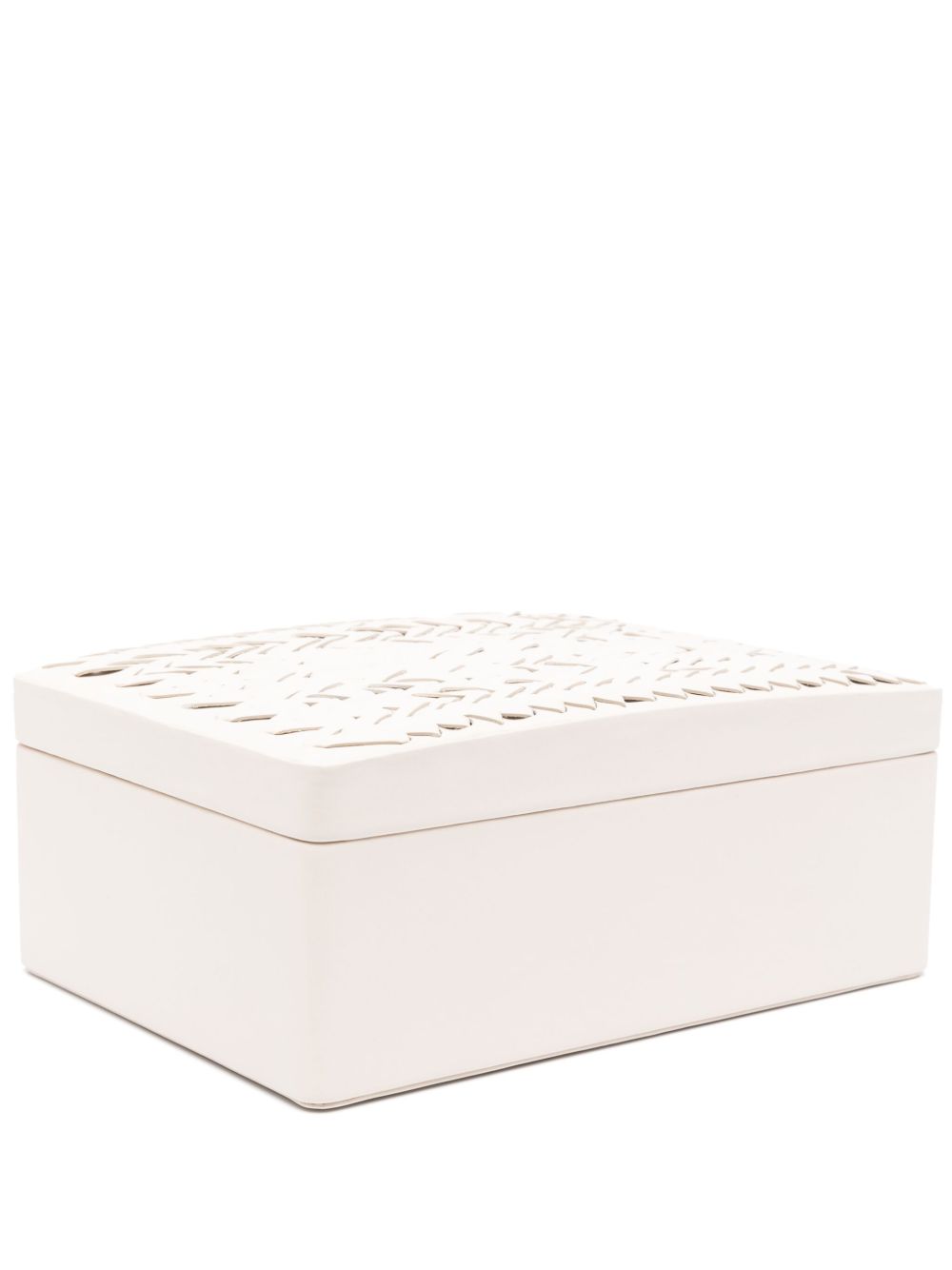 Ralph Lauren Home Adrienne 编织皮质收纳盒 - 中性色