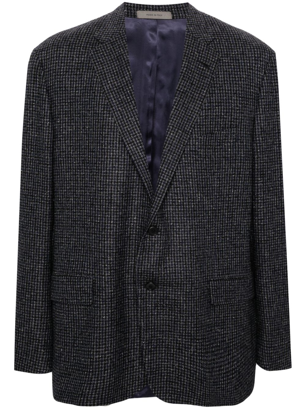Corneliani 平驳领单排扣西装夹克 - 蓝色