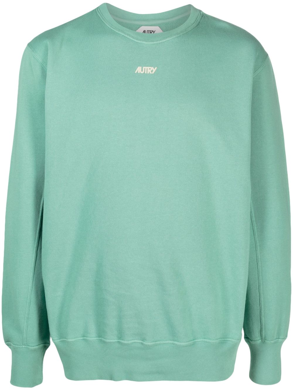 Autry logo植绒棉卫衣 - 绿色