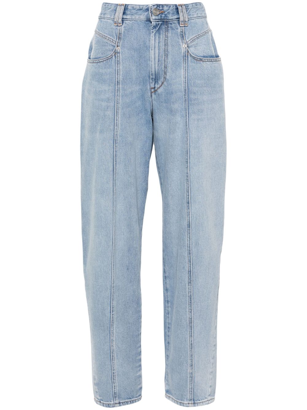 ISABEL MARANT Vetan 阔腿牛仔裤 - 蓝色