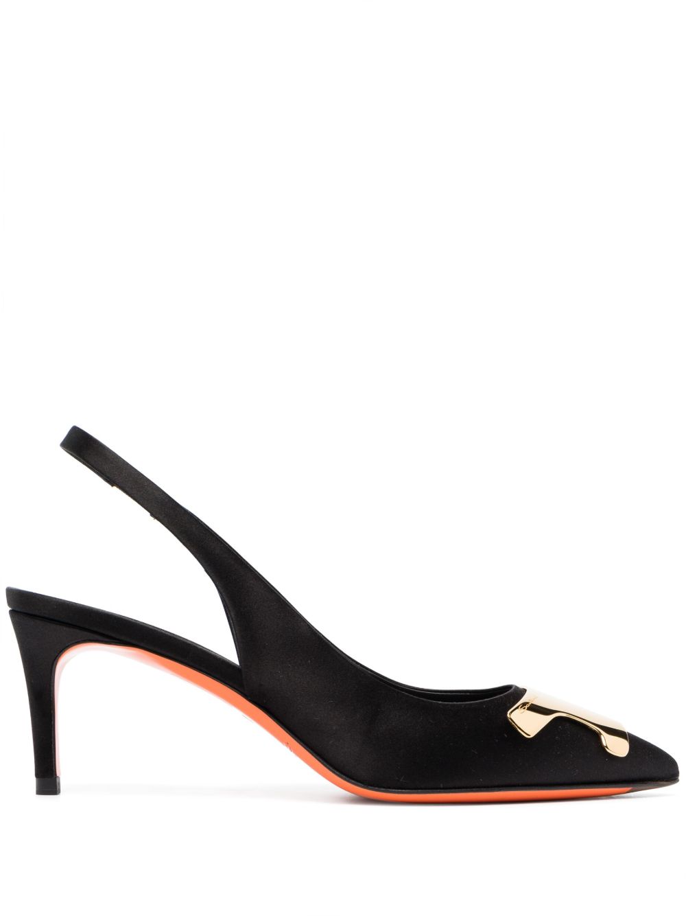 Santoni Sibille 裹踝高跟鞋 - 黑色