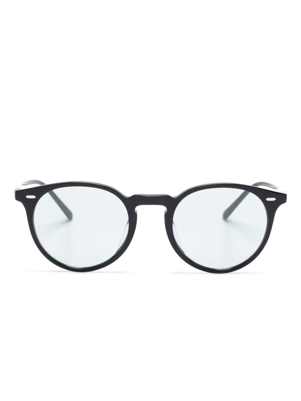 Oliver Peoples 圆框眼镜 - 黑色