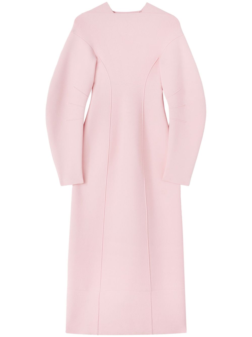 Jil Sander 泡泡袖拼接连衣裙 - 粉色