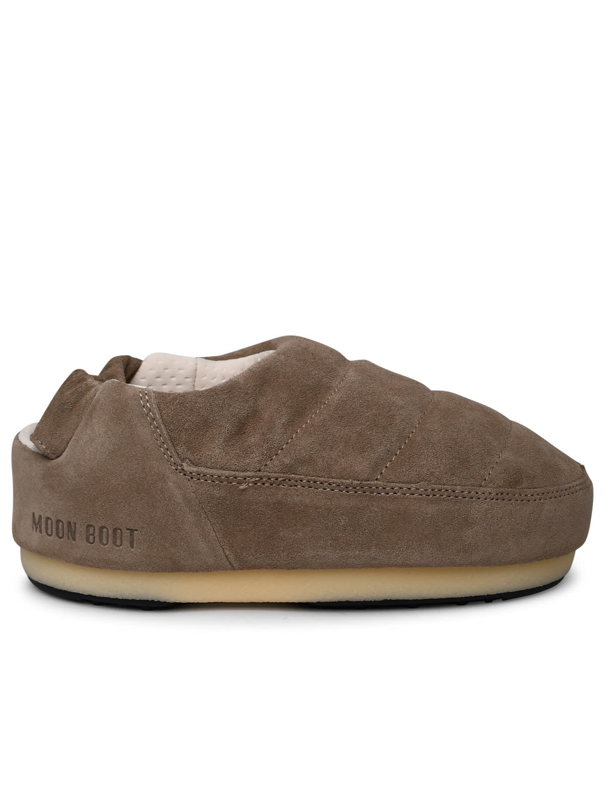 Moon Boot Band In Beige Suede Sandals