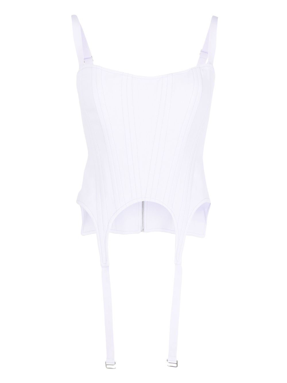 Dion Lee 罗纹紧身胸衣式坦克背心 - 紫色