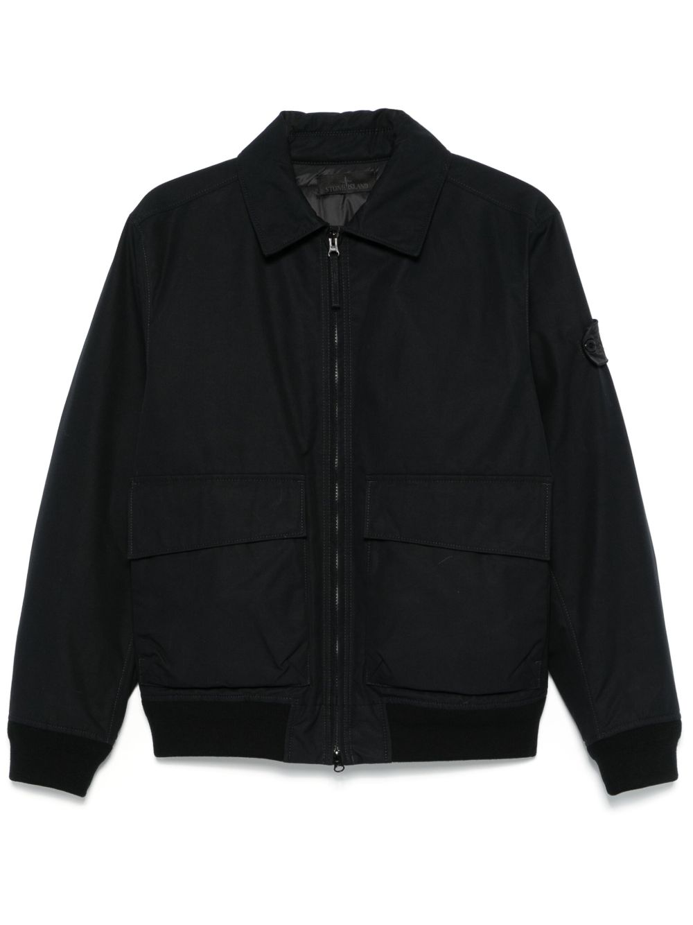 Stone Island 填充夹克 - 黑色