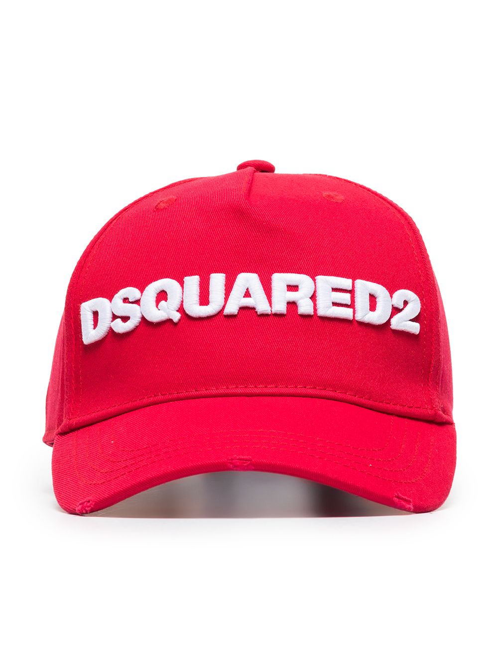 DSQUARED2 D2次方 logo刺绣棒球帽 - 红色