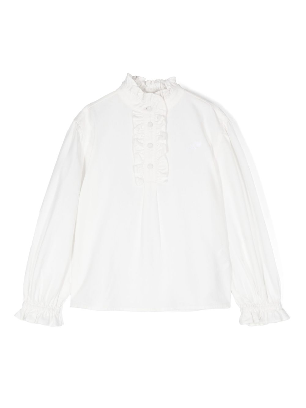 Philosophy Di Lorenzo Serafini Kids logo刺绣衬衫 - 白色