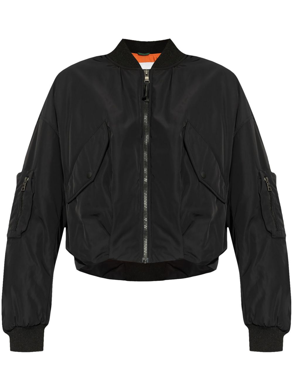 Lacoste 刺绣飞行员夹克 - 黑色