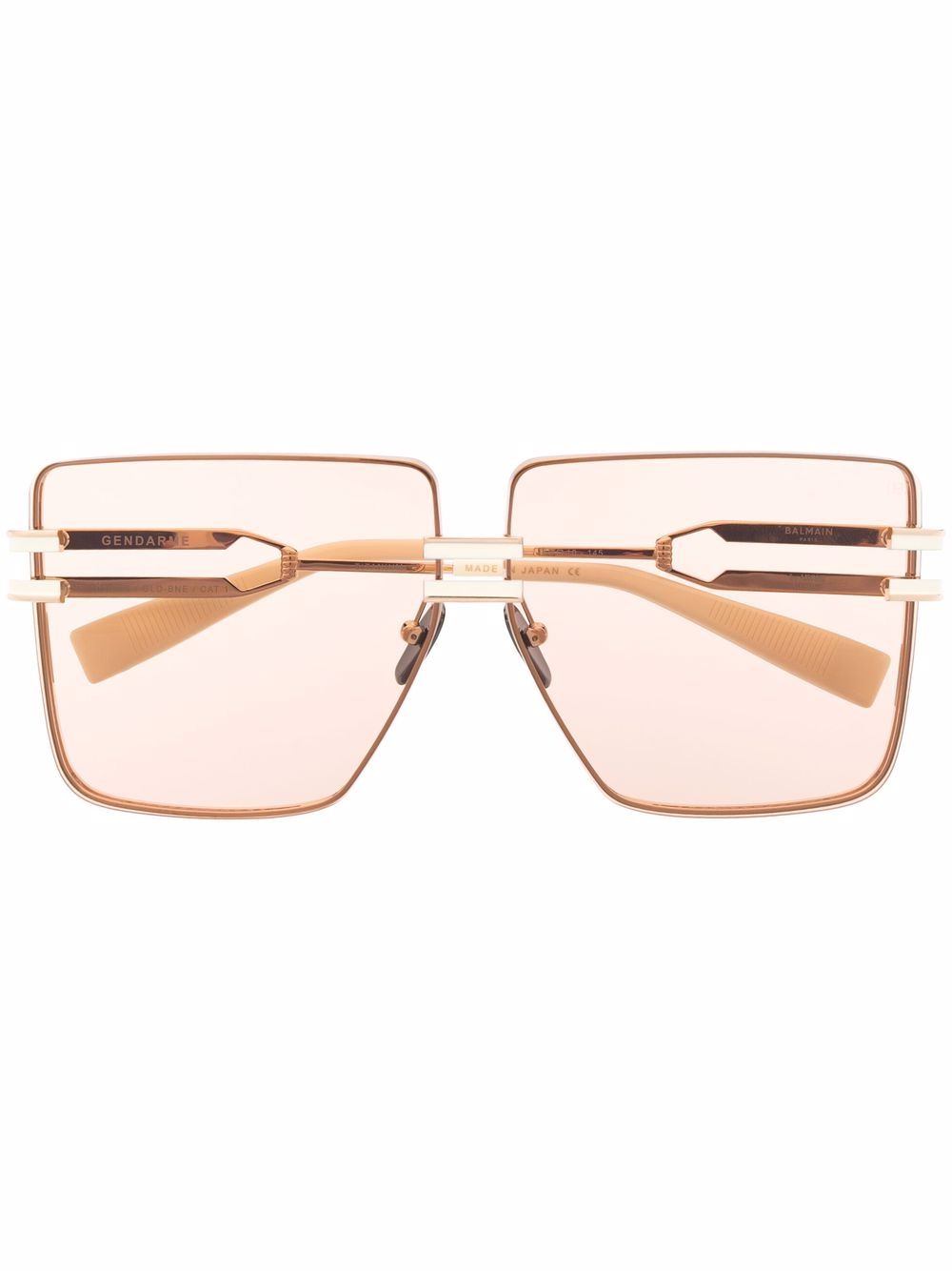 Balmain Eyewear 超大款无框警察风太阳眼镜 - 中性色