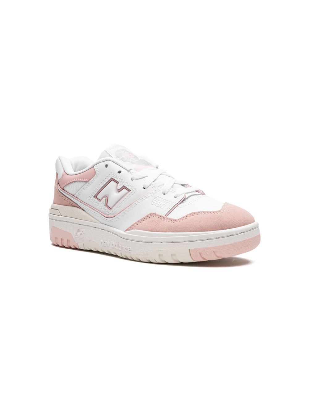 New Balance Kids 550 White Pink Sea Salt 运动鞋 - 白色
