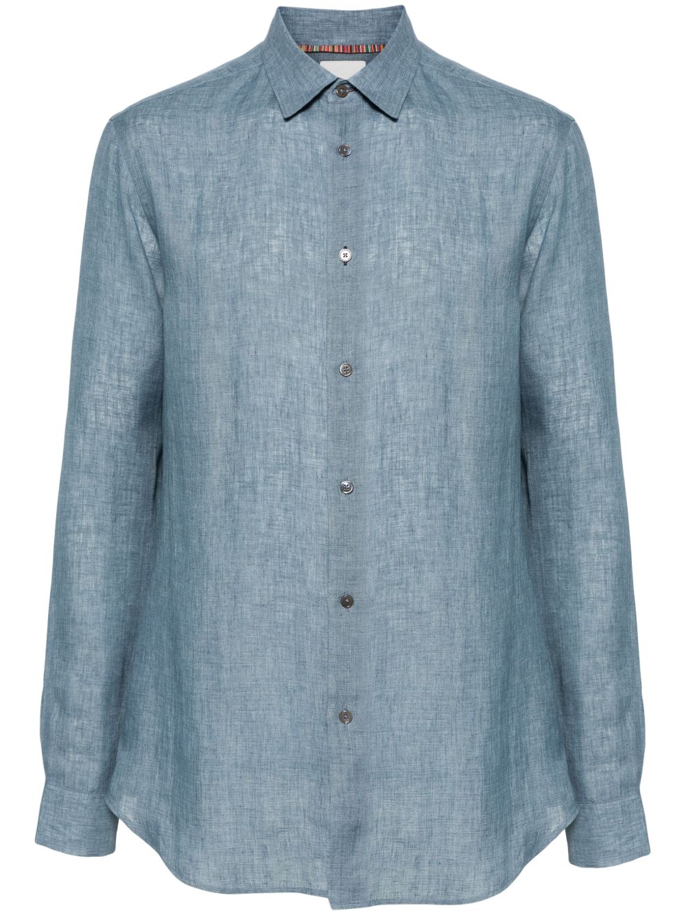 Paul Smith 青年布亚麻衬衫 - 蓝色
