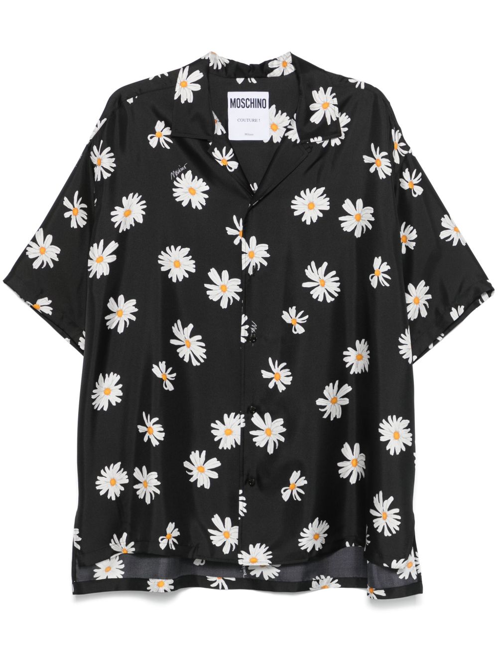 Moschino 花卉印花衬衫 - 黑色