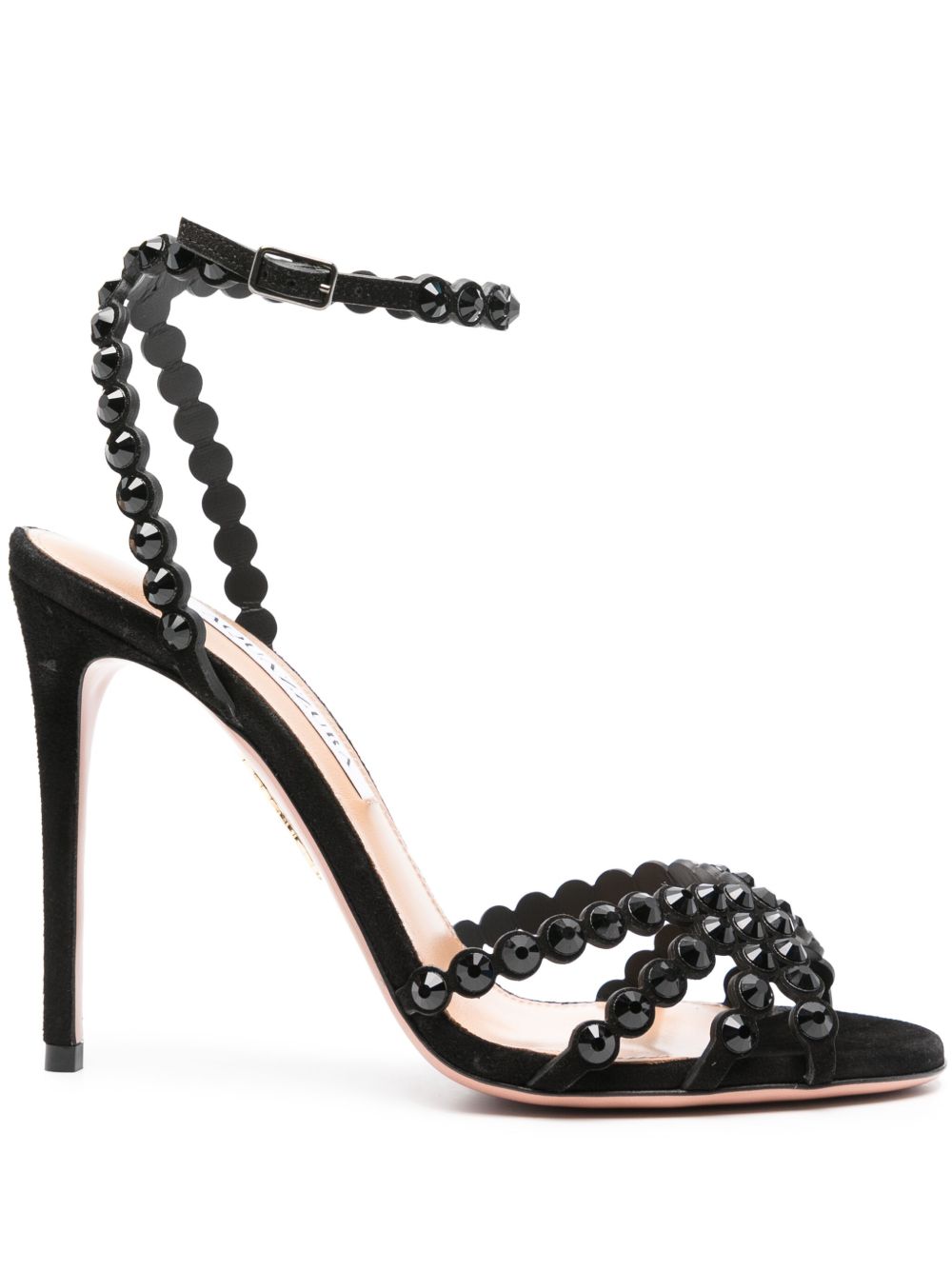 Aquazzura Tequila 高跟凉鞋（10.5厘米） - 黑色