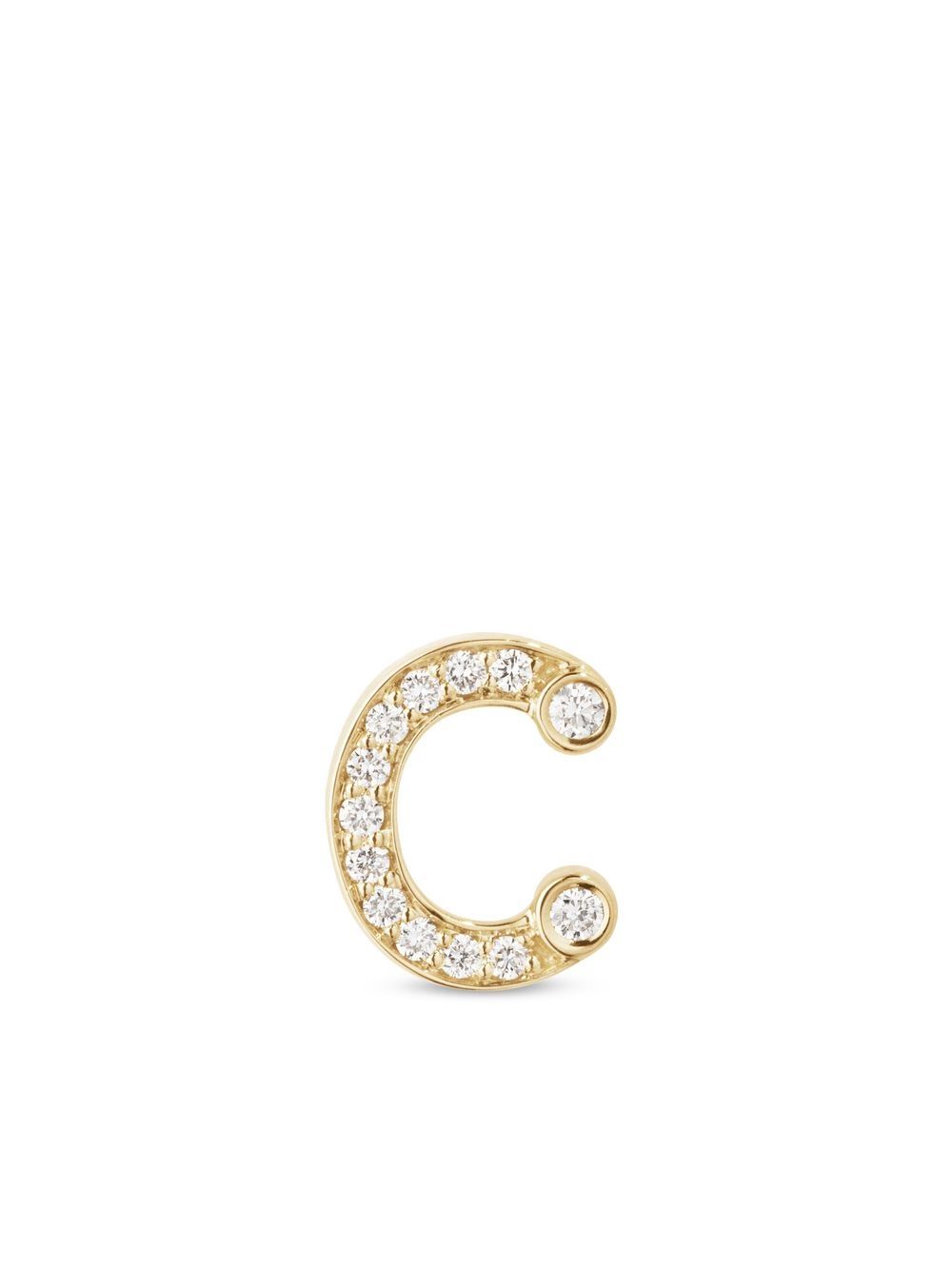 Sophie Bille Brahe 18K黄金 Petite C 耳钉 - 金色