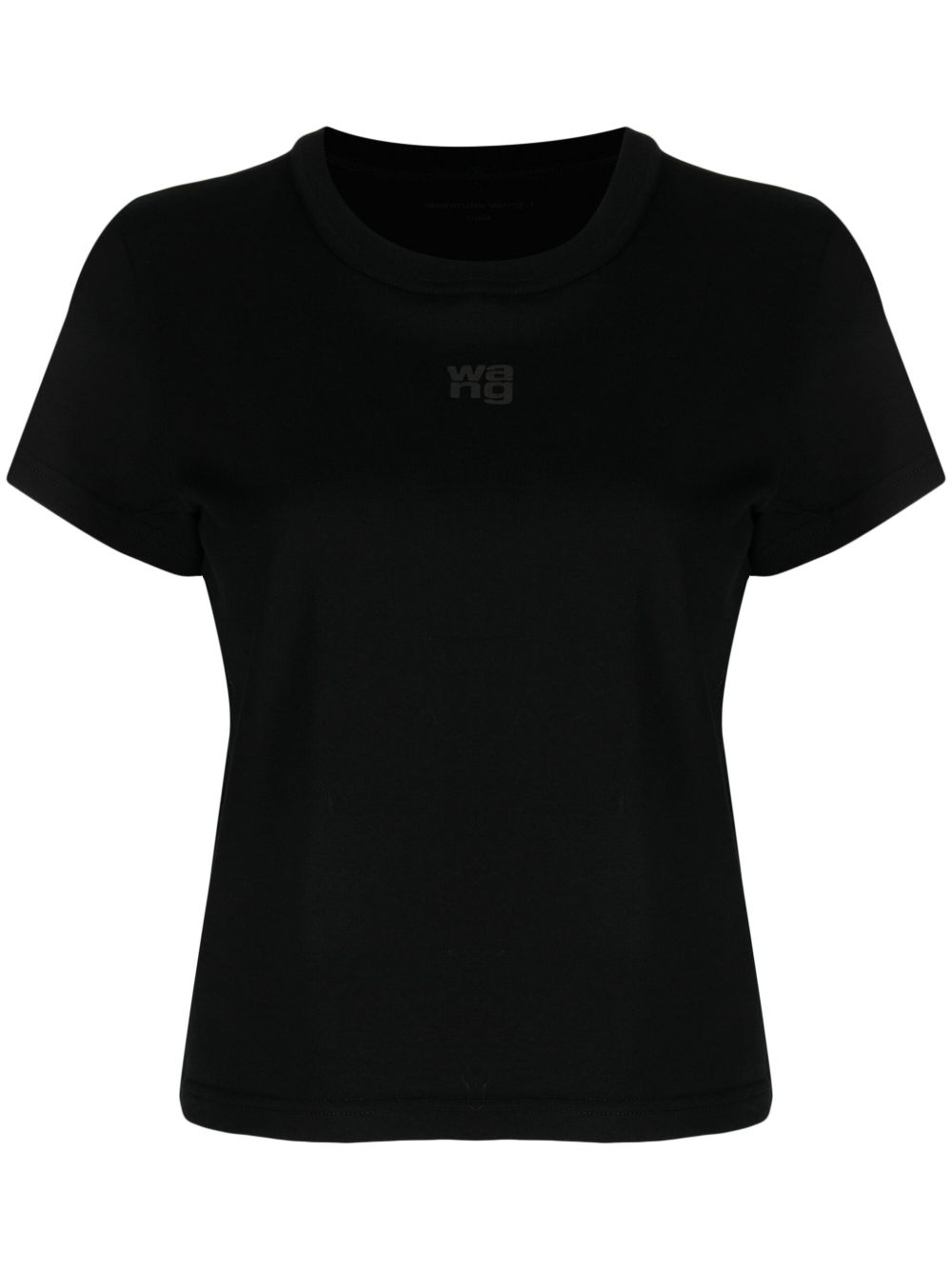 Alexander Wang logo压纹棉T恤 - 灰色