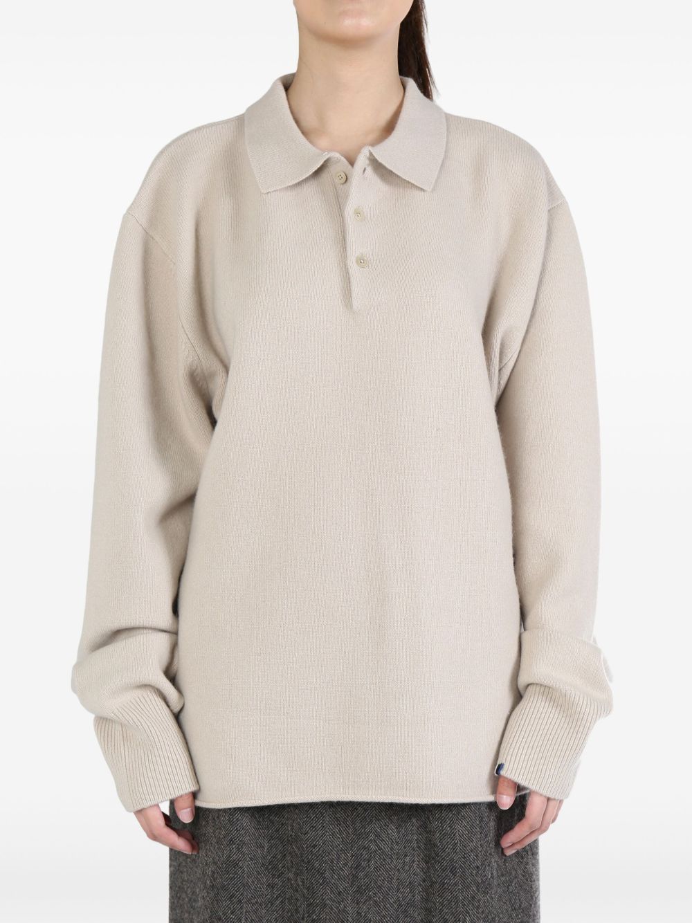 extreme cashmere Marylebone polo sweater - 中性色