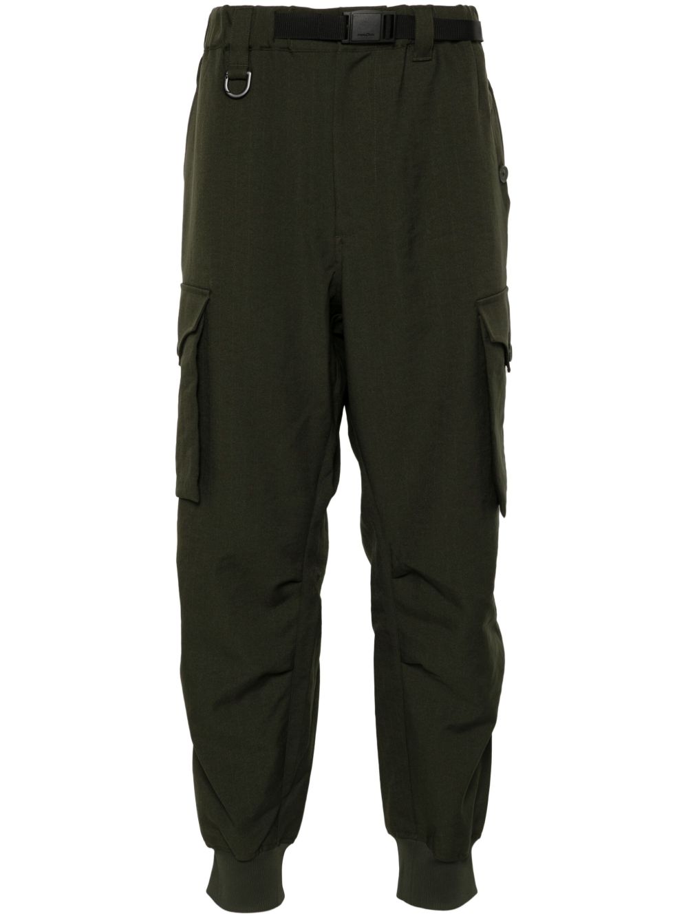 Y-3 logo印花长裤 - 绿色