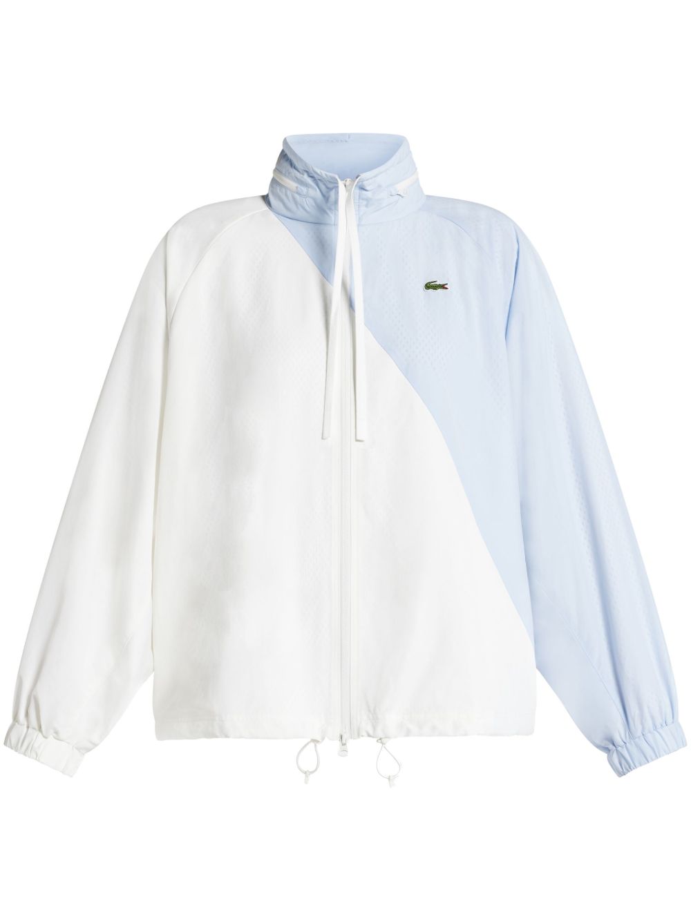 Lacoste 双色企领夹克 - 白色