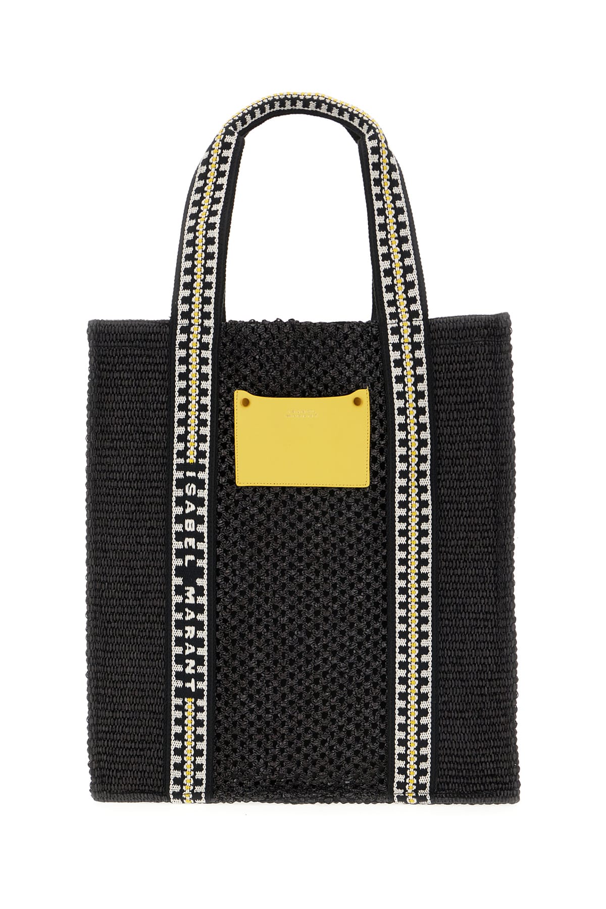 Isabel Marant 黑色拉菲草购物袋