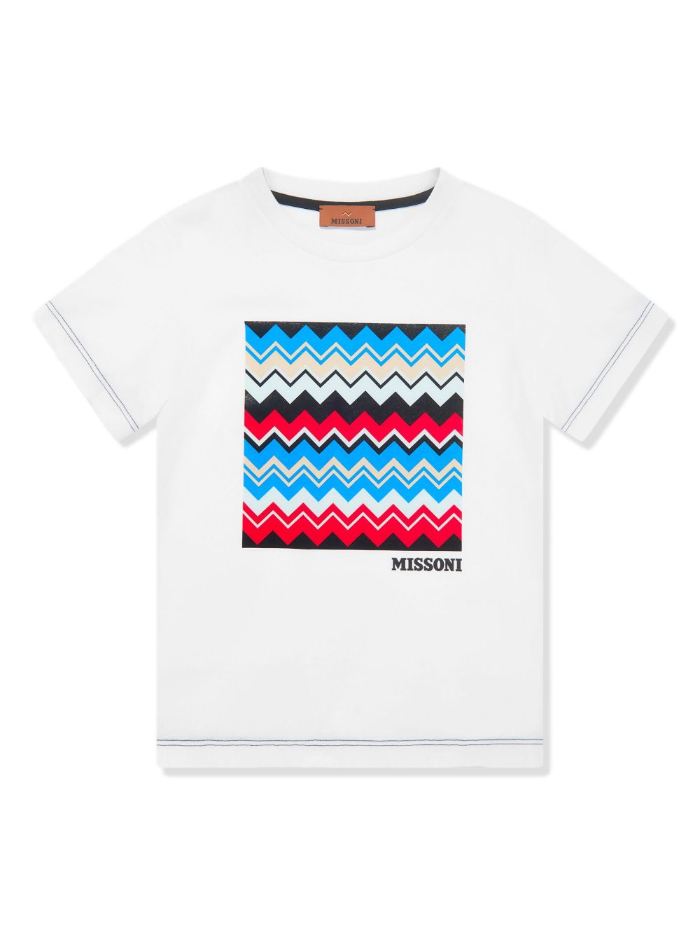 Missoni Kids 图案印花T恤 - 白色