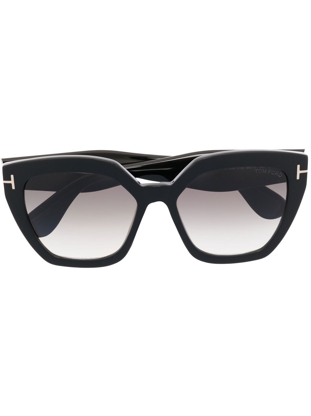 TOM FORD Eyewear 超大框太阳眼镜 - 黑色