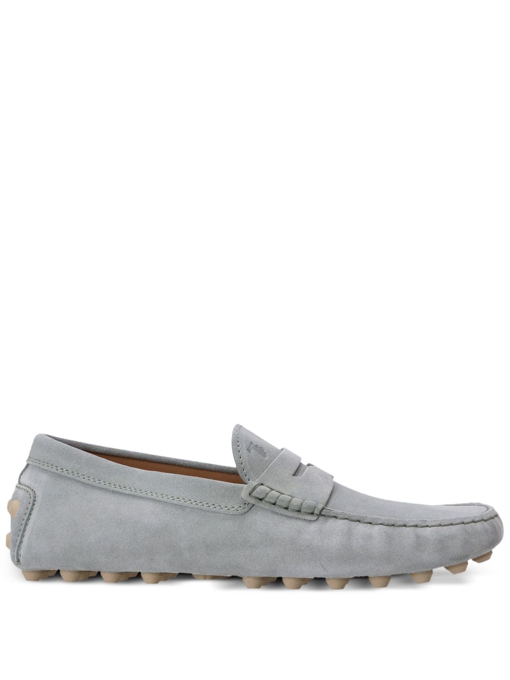 Tod's Gommino Bubble 绒面皮乐福鞋 - 灰色