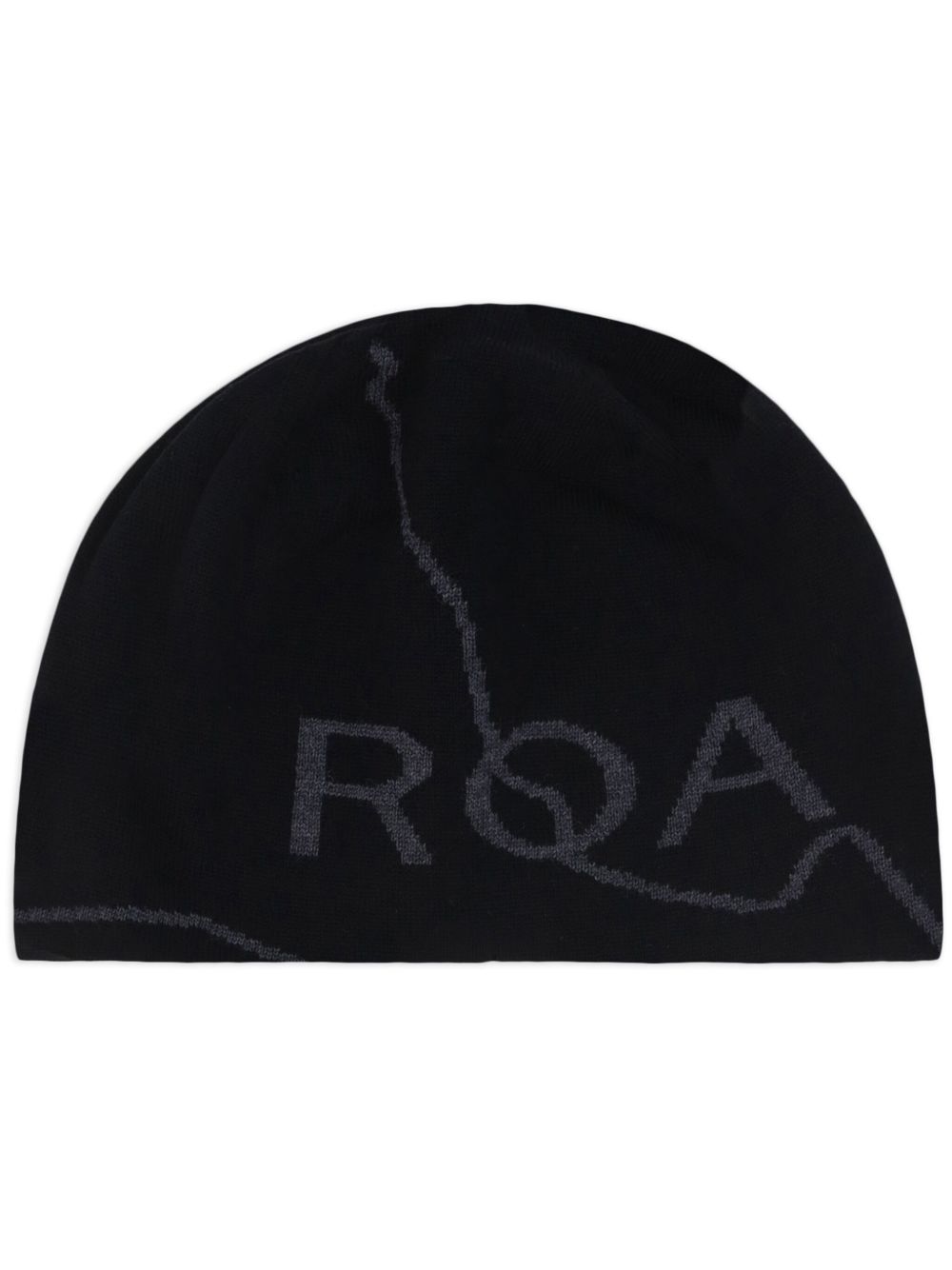 ROA logo嵌花套头帽 - 黑色