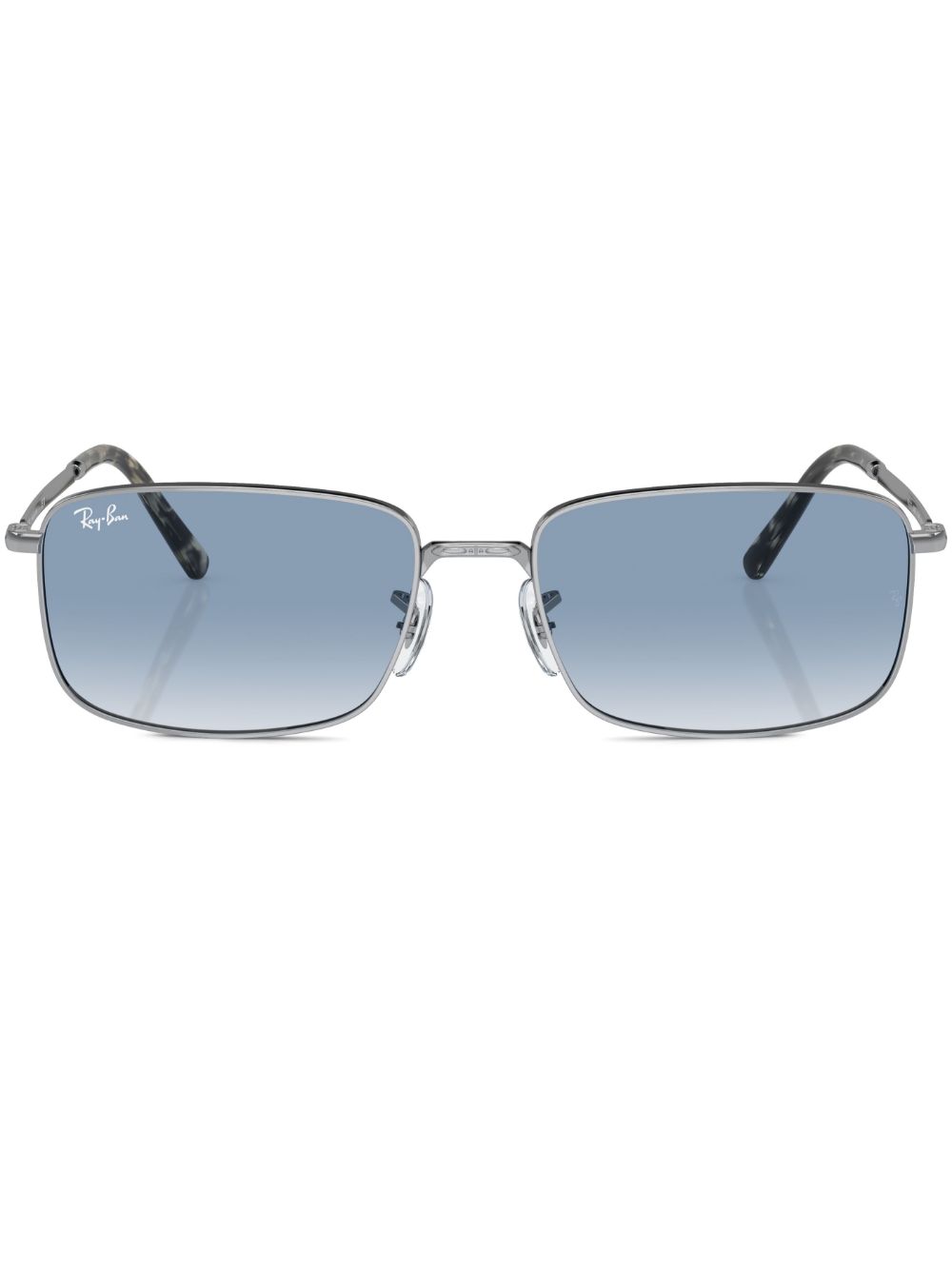 Ray-Ban 渐色镜片方框太阳眼镜 - 银色