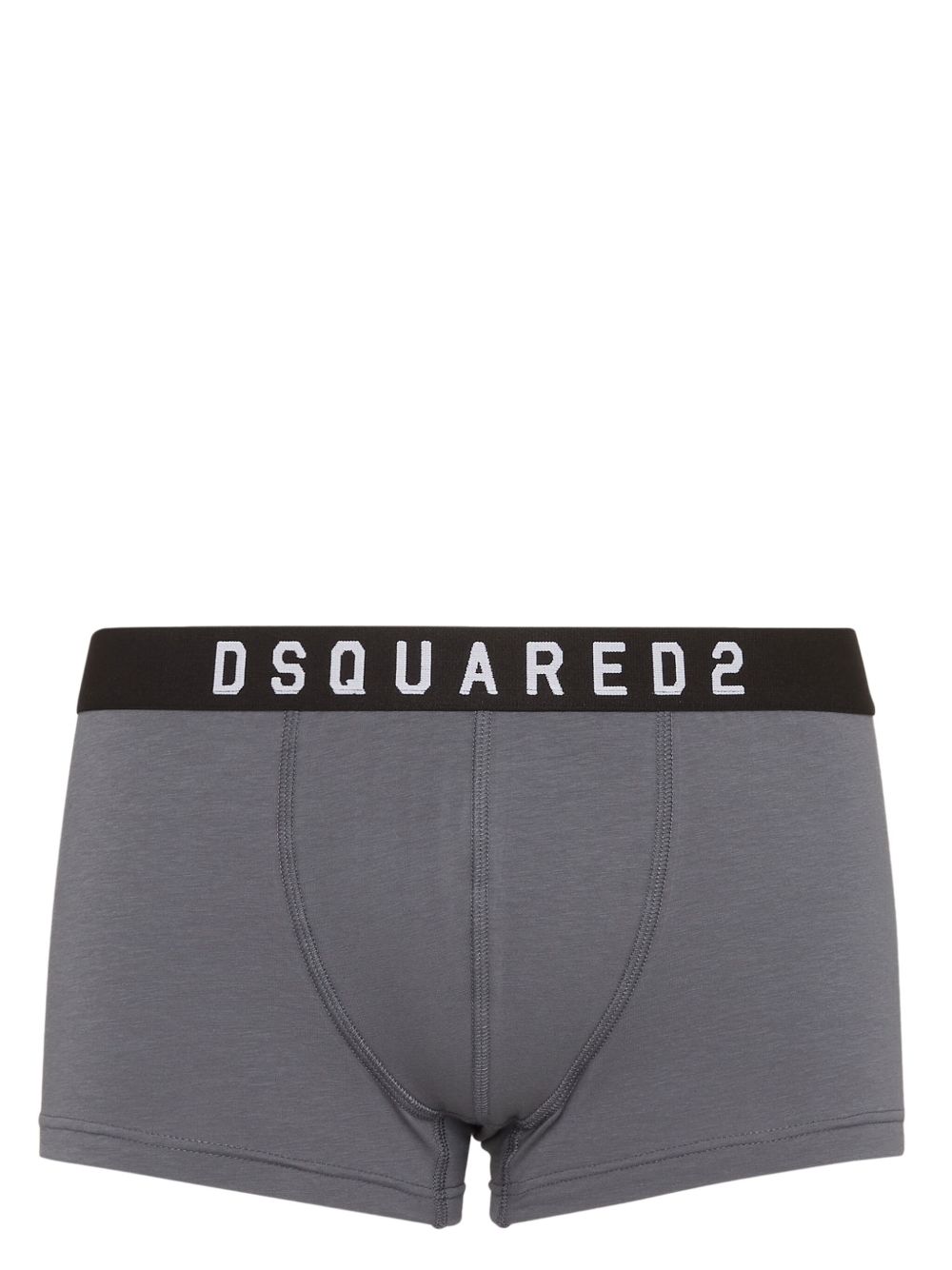 DSQUARED2 logo腰边四角裤 - 灰色