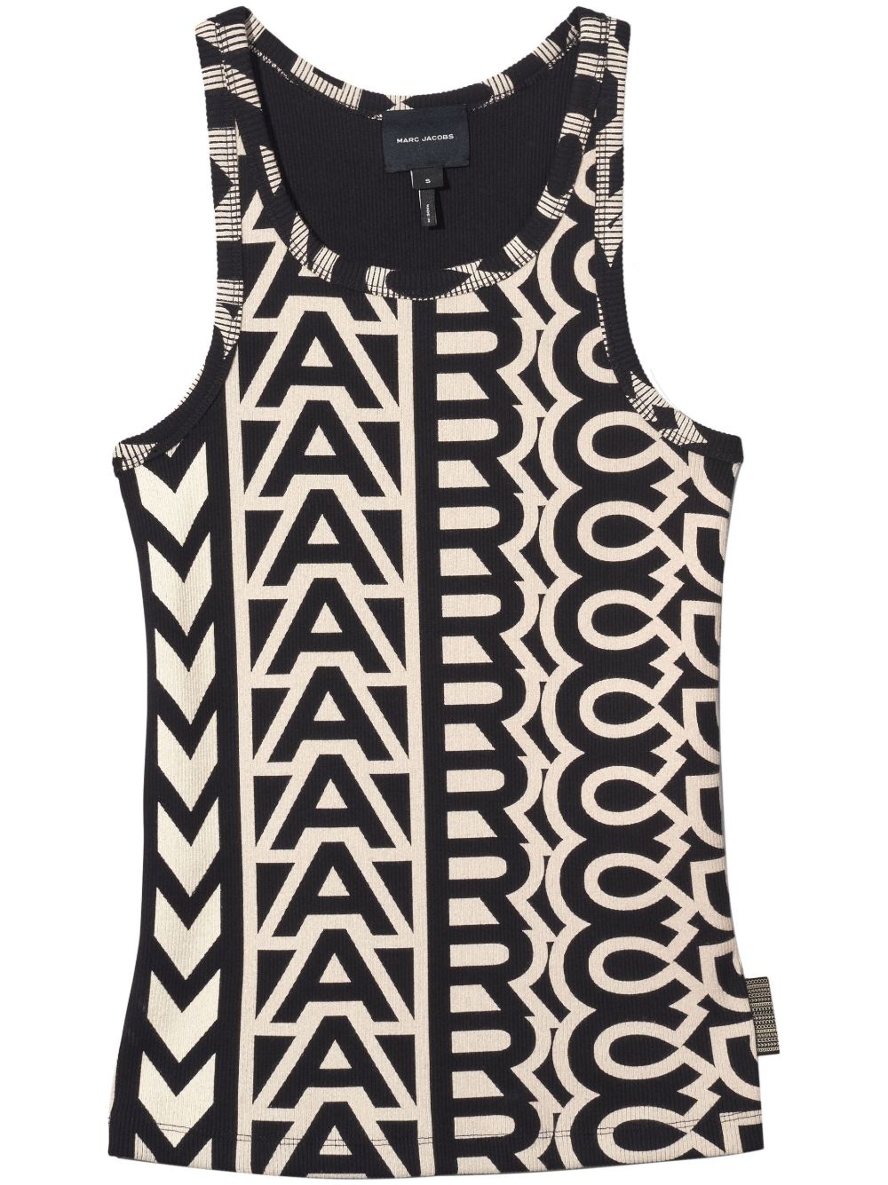 Marc Jacobs Monogram 针织坦克背心 - 黑色