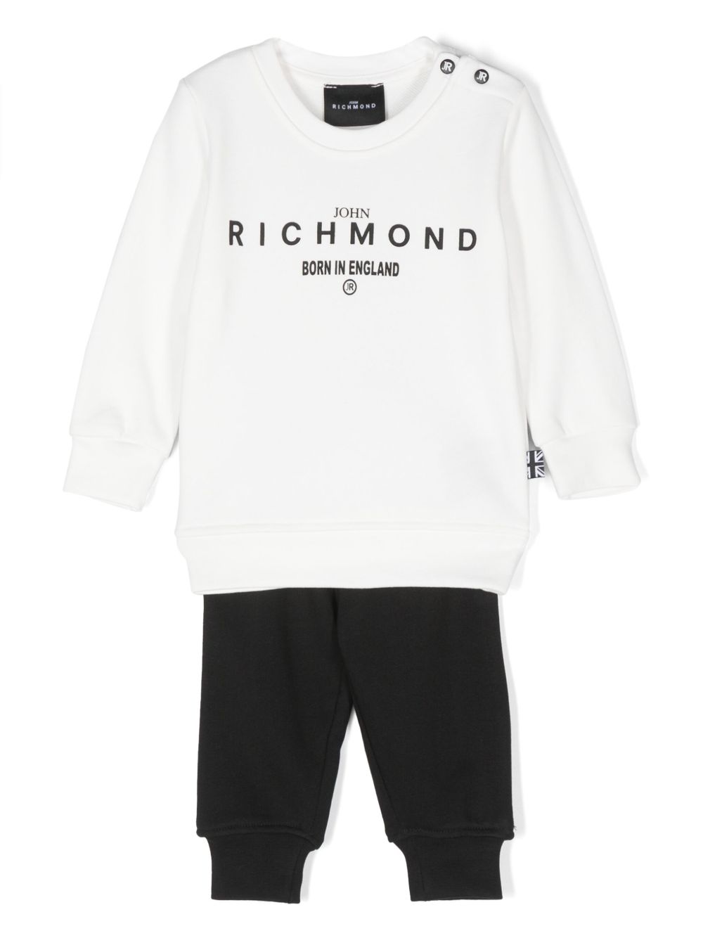 John Richmond Junior logo印花运动套装 - 白色