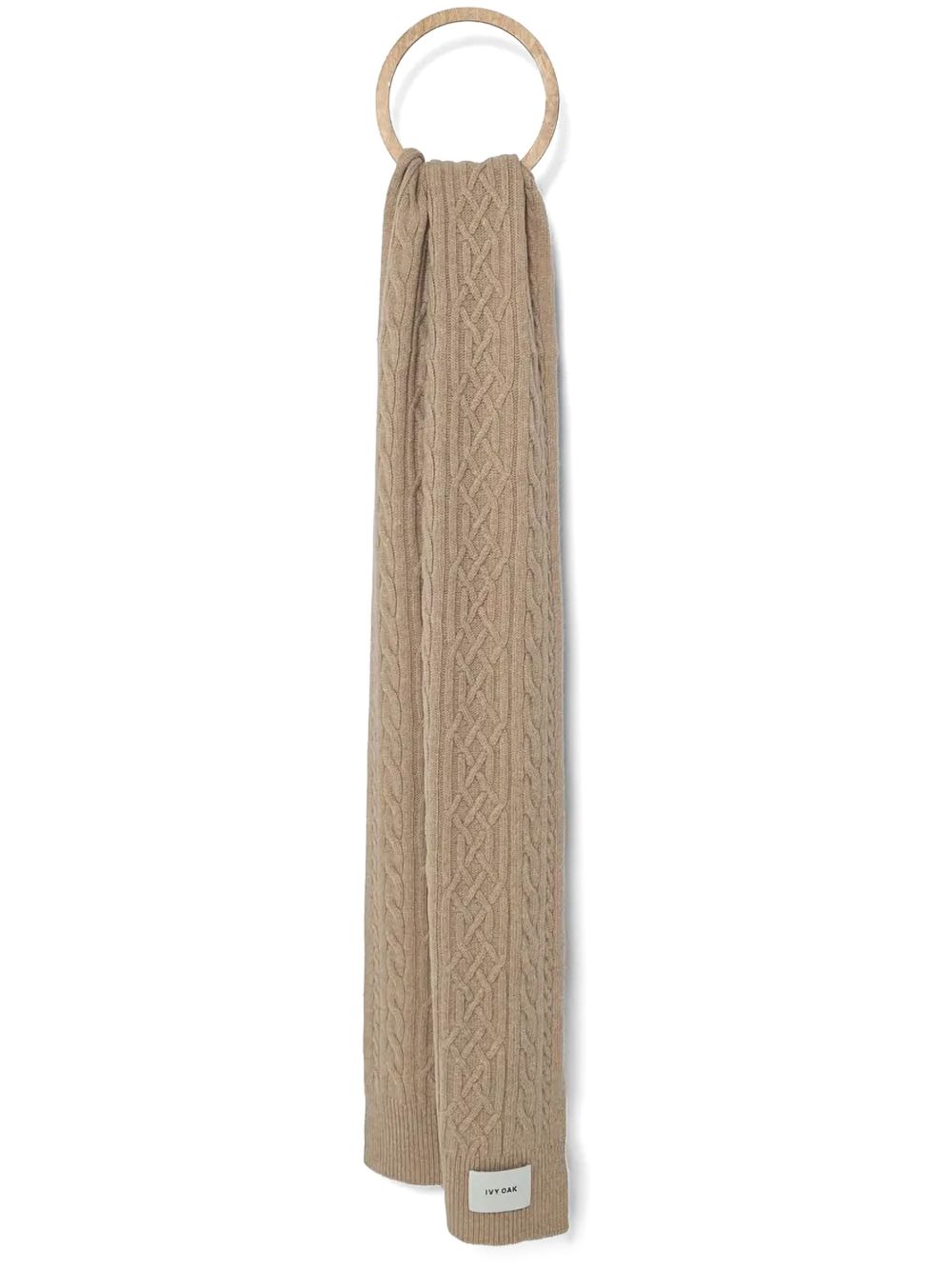 IVY OAK cable-knit scarf - 中性色