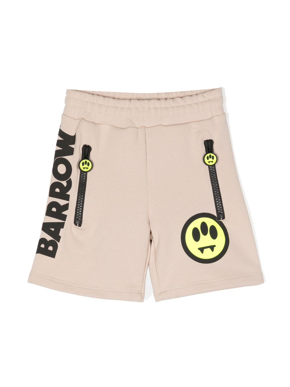 Barrow kids logo印花棉运动短裤 - 中性色
