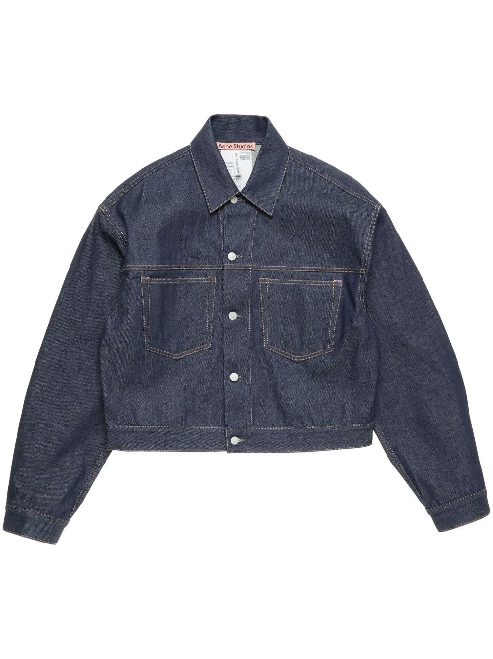Acne Studios cropped denim jacket - 蓝色