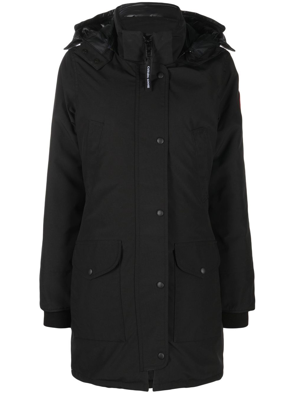 Canada Goose 拉链填充羽绒外套 - 黑色