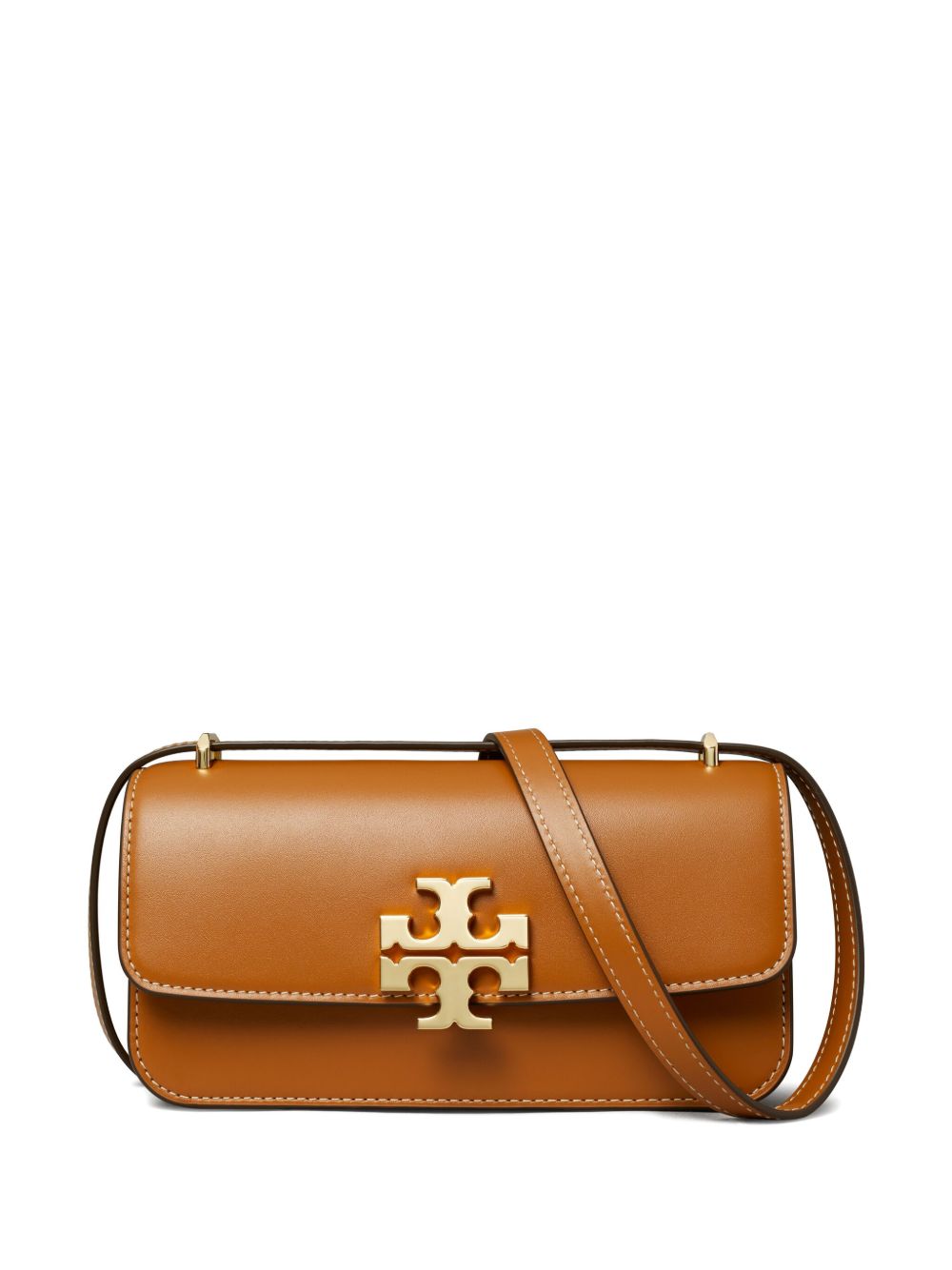 Tory Burch Eleanor E/W 小号两用单肩包 - 褐色