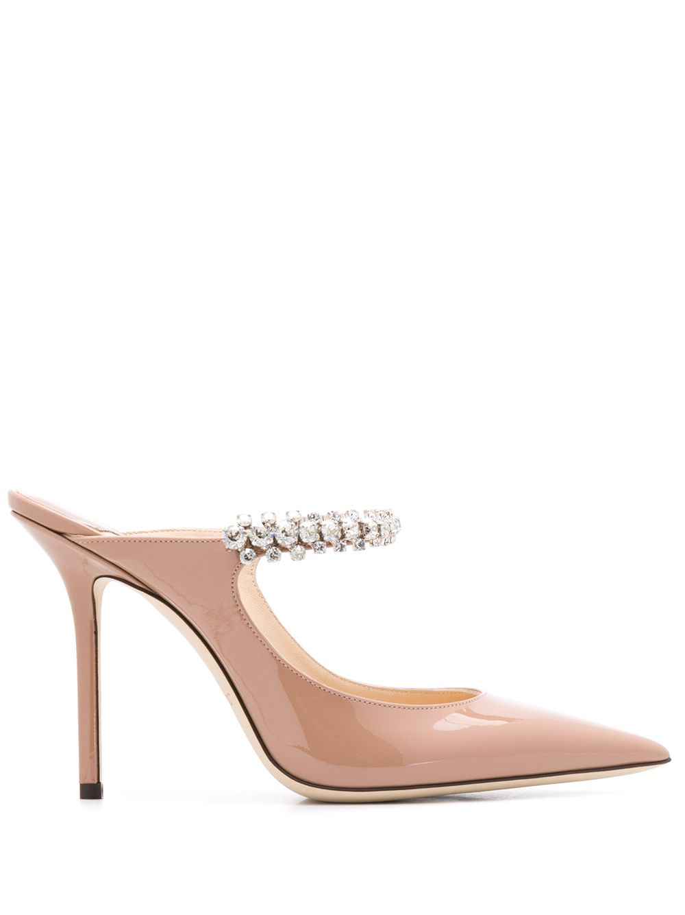 Jimmy Choo Bing 晶饰穆勒鞋 - 粉色