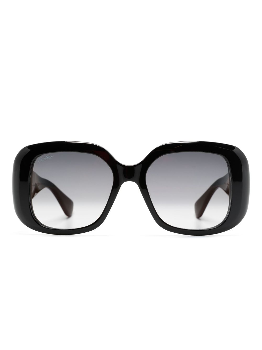 Cartier Eyewear Panthere Classic 方框太阳眼镜 - 黑色