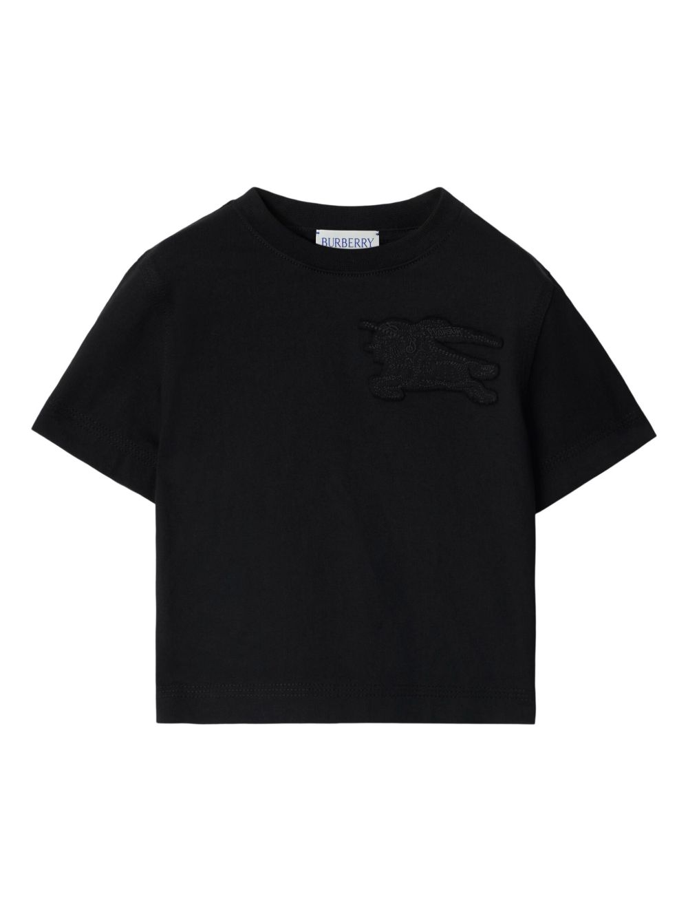 Burberry Kids EDK 棉T恤 - 黑色