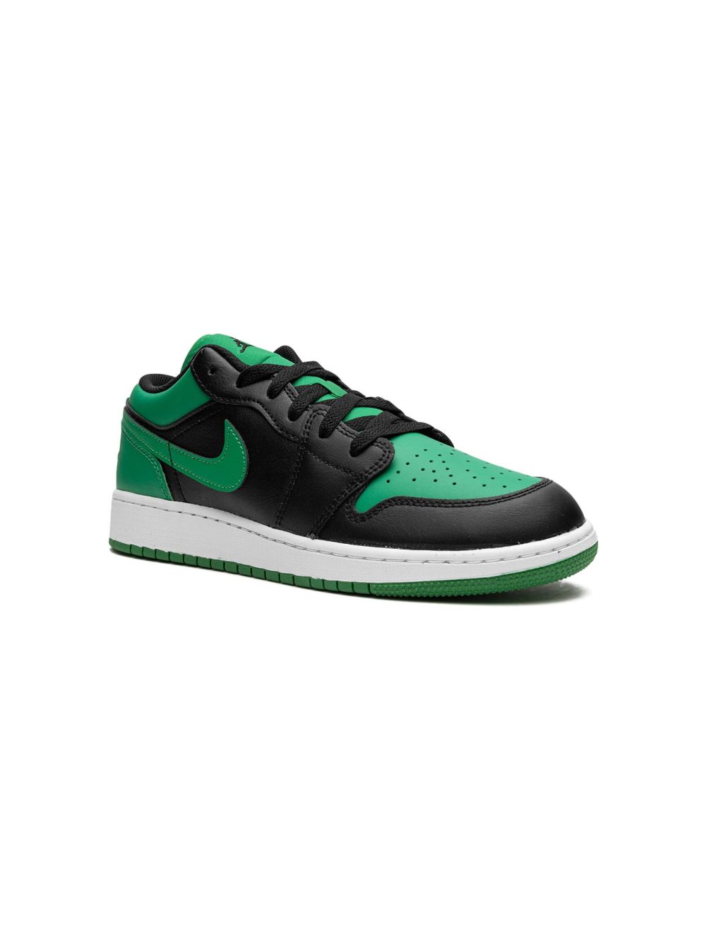 Jordan Kids Air Jordan 1 Low Lucky Green 运动鞋 - 黑色