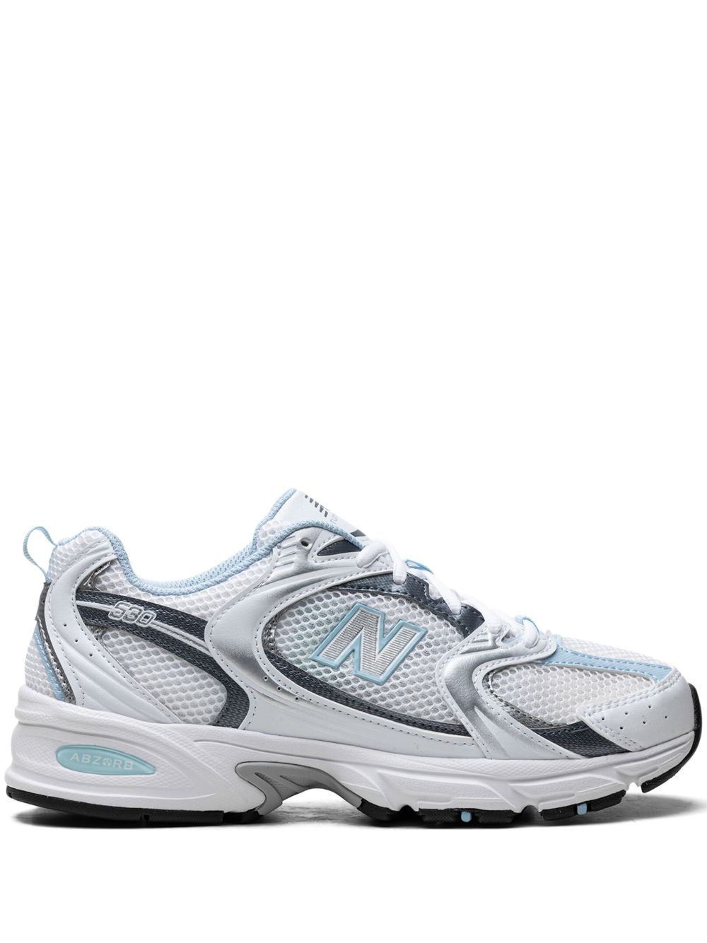 New Balance 530 White/Dark Arctic Grey/Light Chrome Blue 运动鞋 - 白色