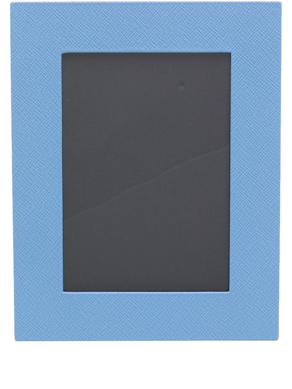 Smythson Panama 皮质中号相框 - 蓝色