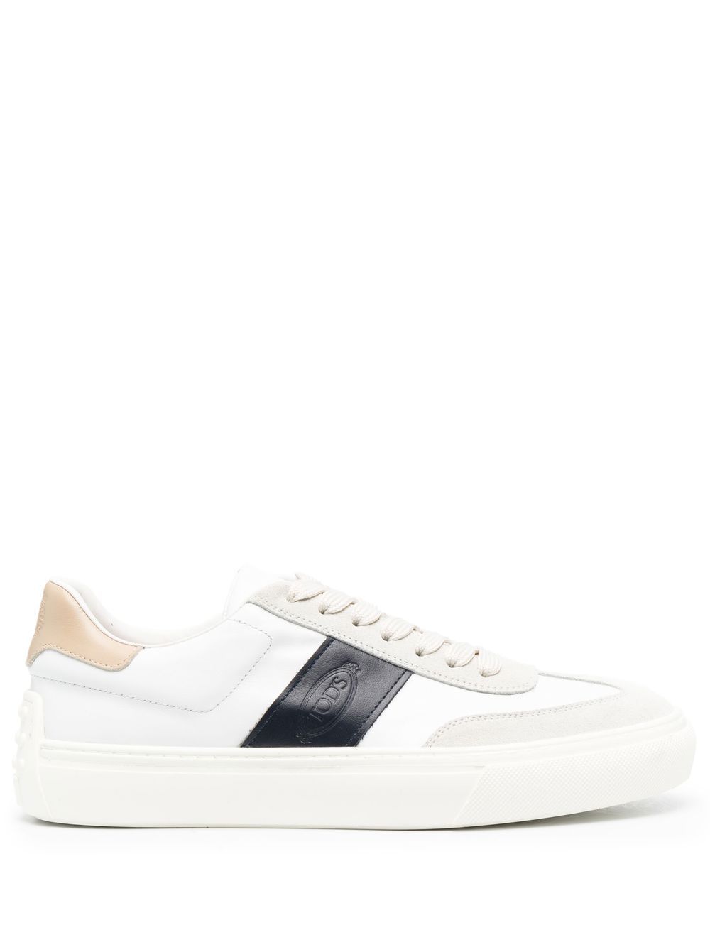 Tod's logo标记低帮板鞋 - 白色