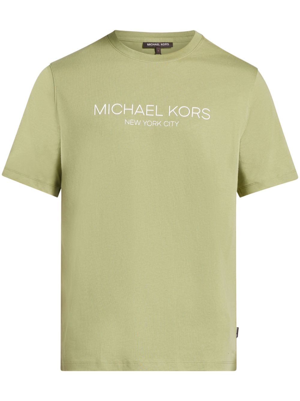 Michael Kors logo印花棉T恤 - 绿色