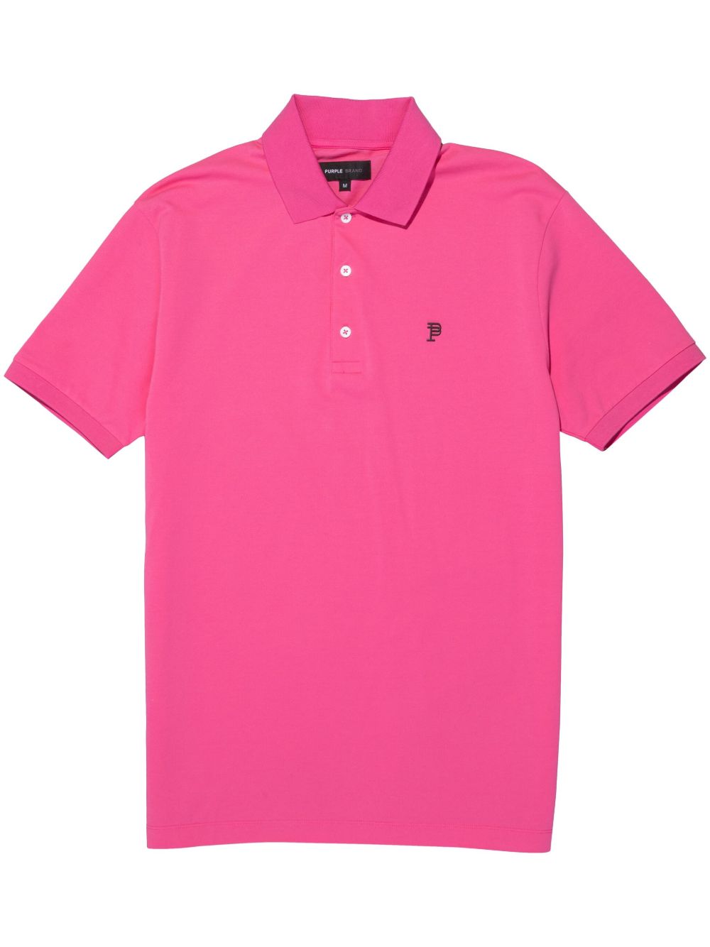 Purple Brand logo标牌珠地布polo衫 - 粉色