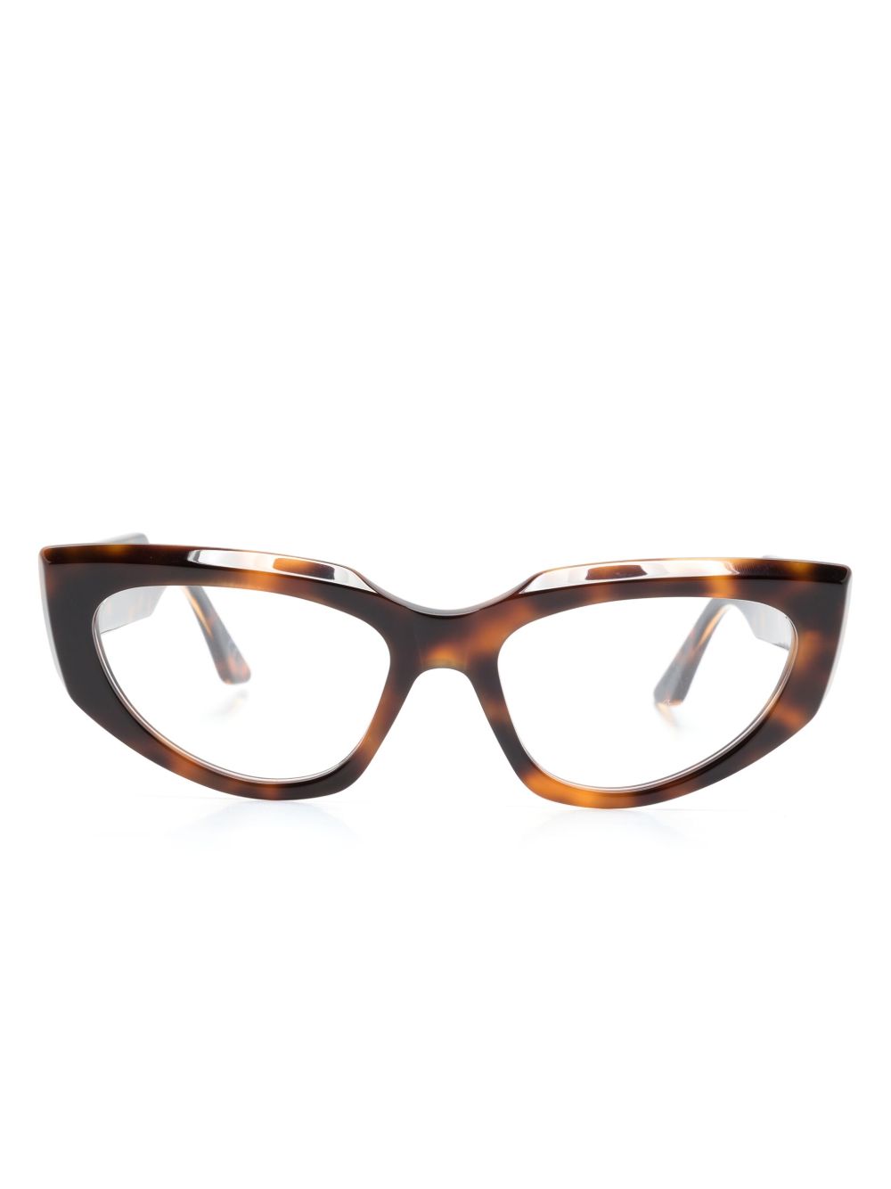 Marni Eyewear Tahat 玳瑁纹效果眼镜 - 褐色